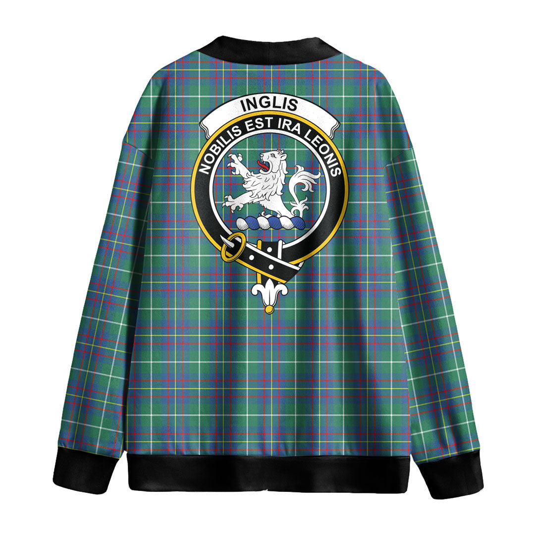 Inglis Ancient Tartan Crest Knitted Fleece Cardigan