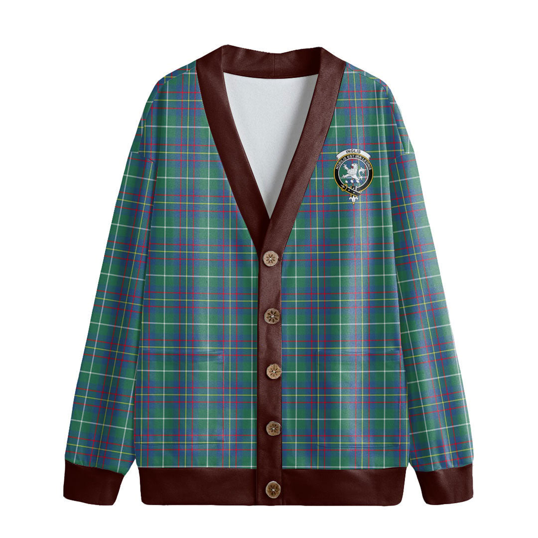 Inglis Ancient Tartan Crest Knitted Fleece Cardigan