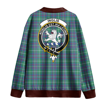 Inglis Ancient Tartan Crest Knitted Fleece Cardigan