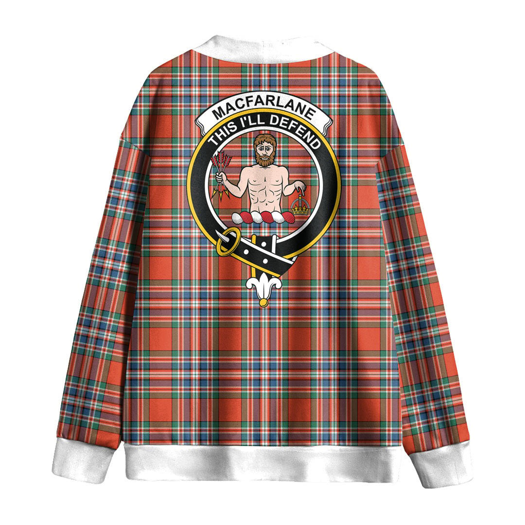 MacFarlane Ancient Tartan Crest Knitted Fleece Cardigan