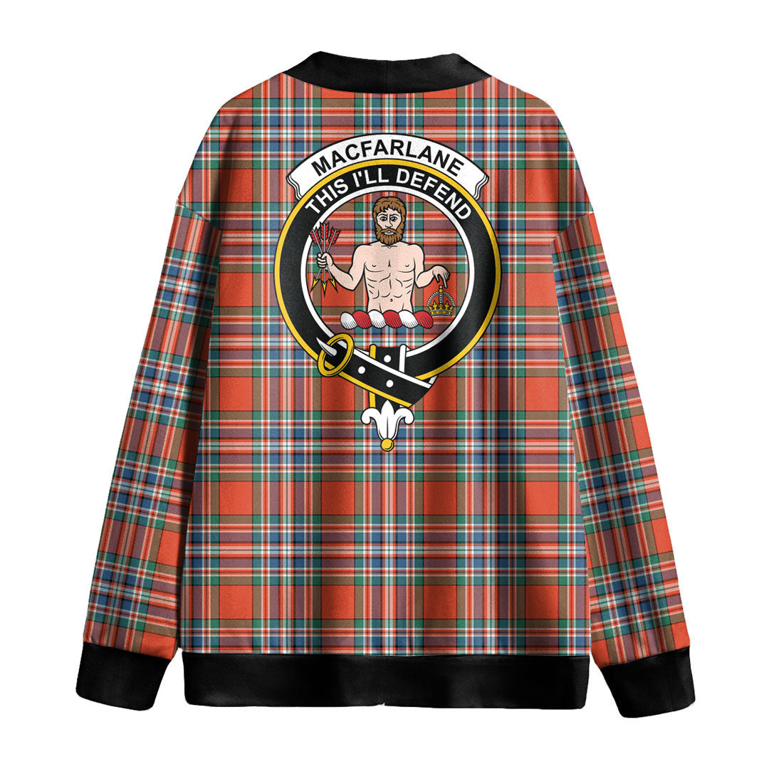 MacFarlane Ancient Tartan Crest Knitted Fleece Cardigan