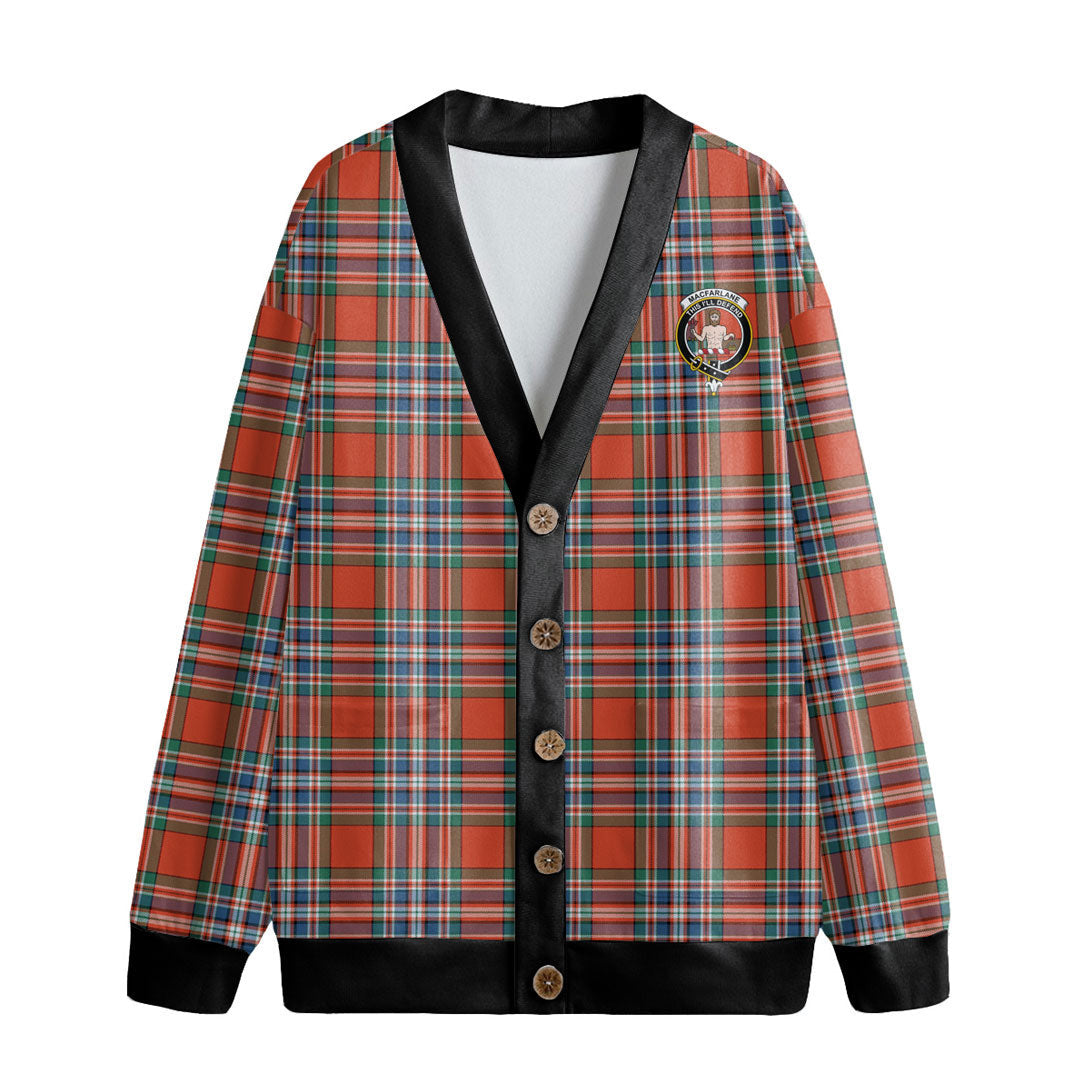 MacFarlane Ancient Tartan Crest Knitted Fleece Cardigan