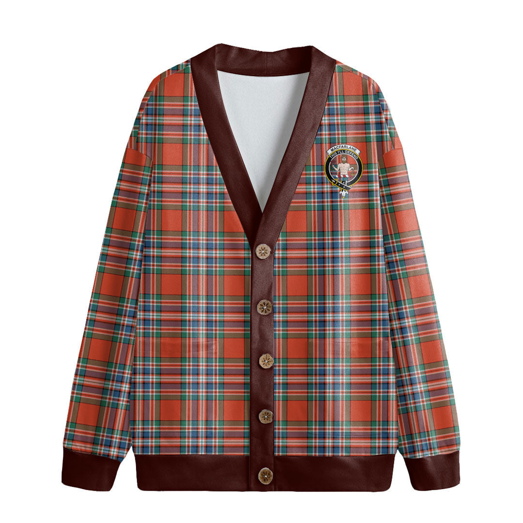 MacFarlane Ancient Tartan Crest Knitted Fleece Cardigan