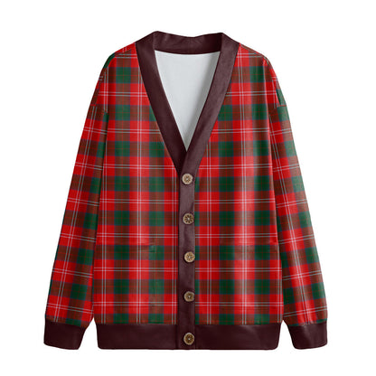 Chisholm Modern Tartan Plaid Knitted Fleece Cardigan