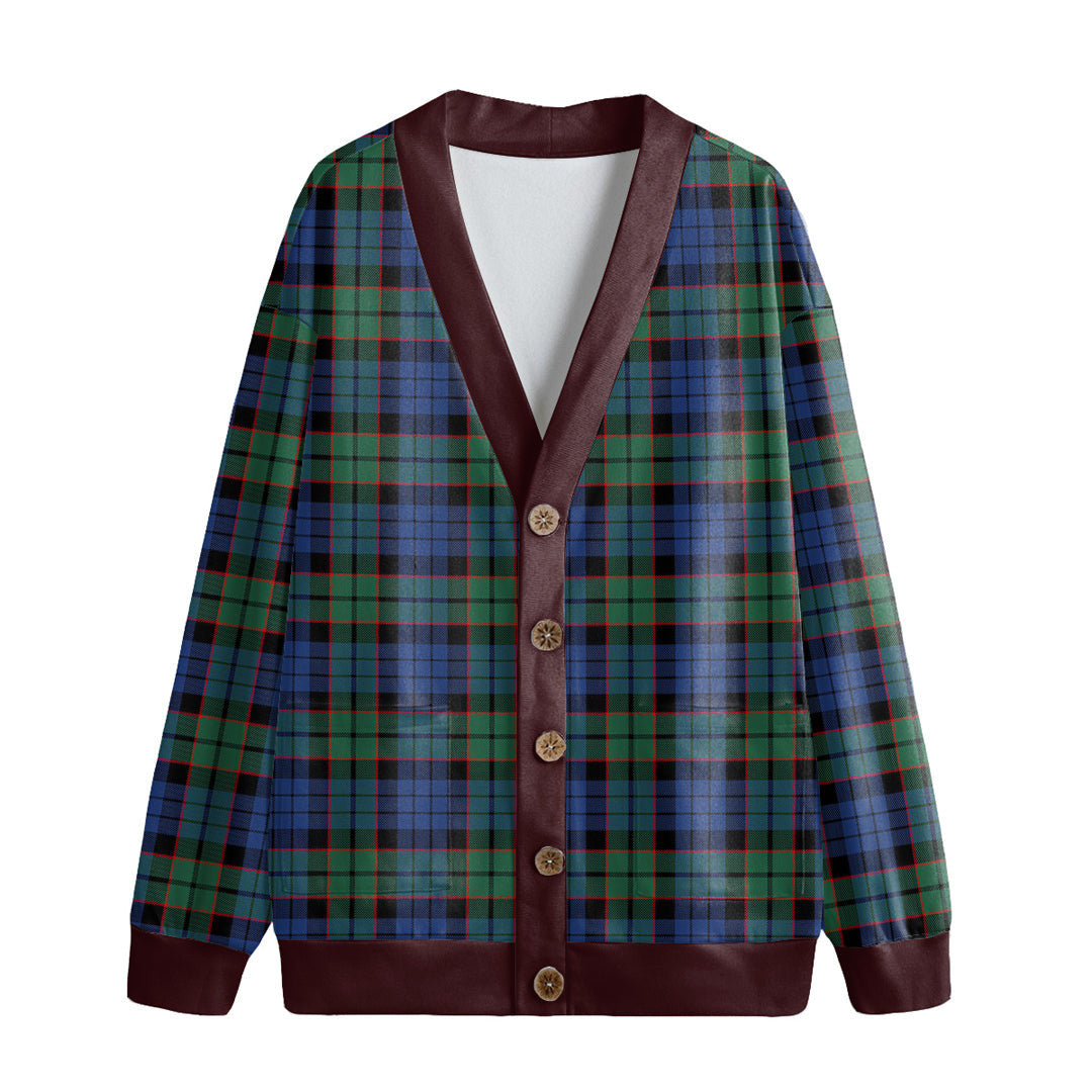 Fletcher Ancient Tartan Plaid Knitted Fleece Cardigan