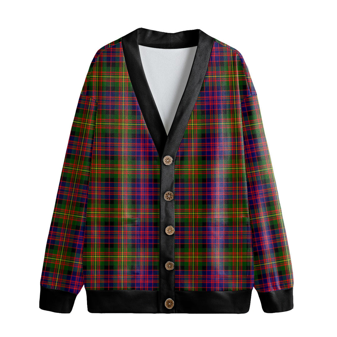 Carnegie Modern Tartan Plaid Knitted Fleece Cardigan