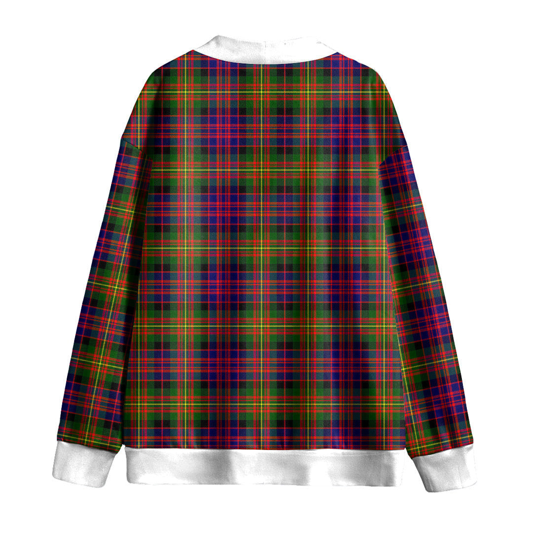 Carnegie Modern Tartan Plaid Knitted Fleece Cardigan