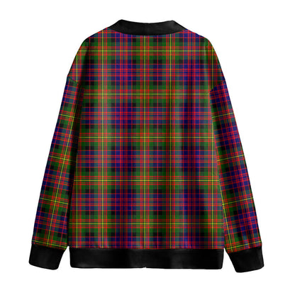 Carnegie Modern Tartan Plaid Knitted Fleece Cardigan