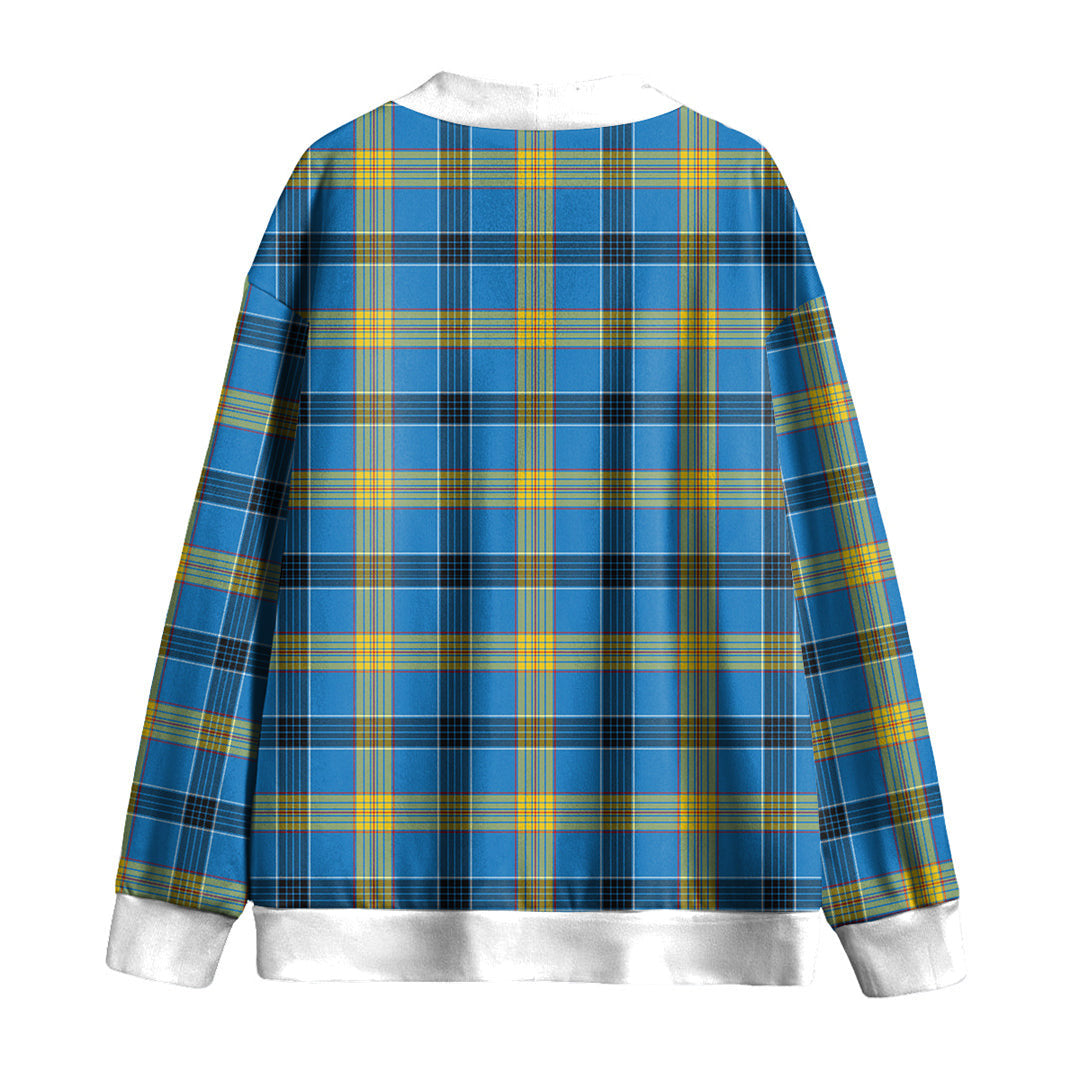 Laing Tartan Plaid Knitted Fleece Cardigan