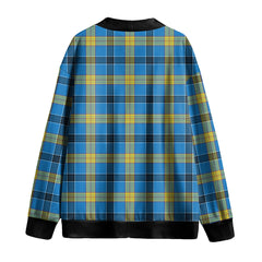 Laing Tartan Plaid Knitted Fleece Cardigan