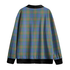 Stewart of Appin Hunting Ancient Tartan Plaid Knitted Fleece Cardigan