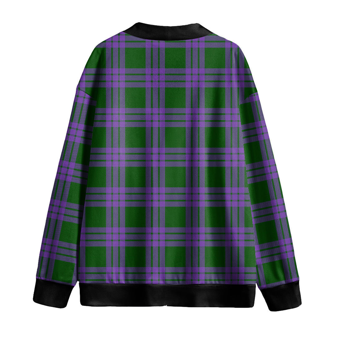 Elphinstone Tartan Plaid Knitted Fleece Cardigan