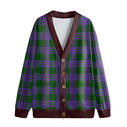 Elphinstone Tartan Plaid Knitted Fleece Cardigan