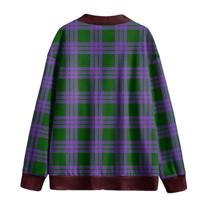 Elphinstone Tartan Plaid Knitted Fleece Cardigan