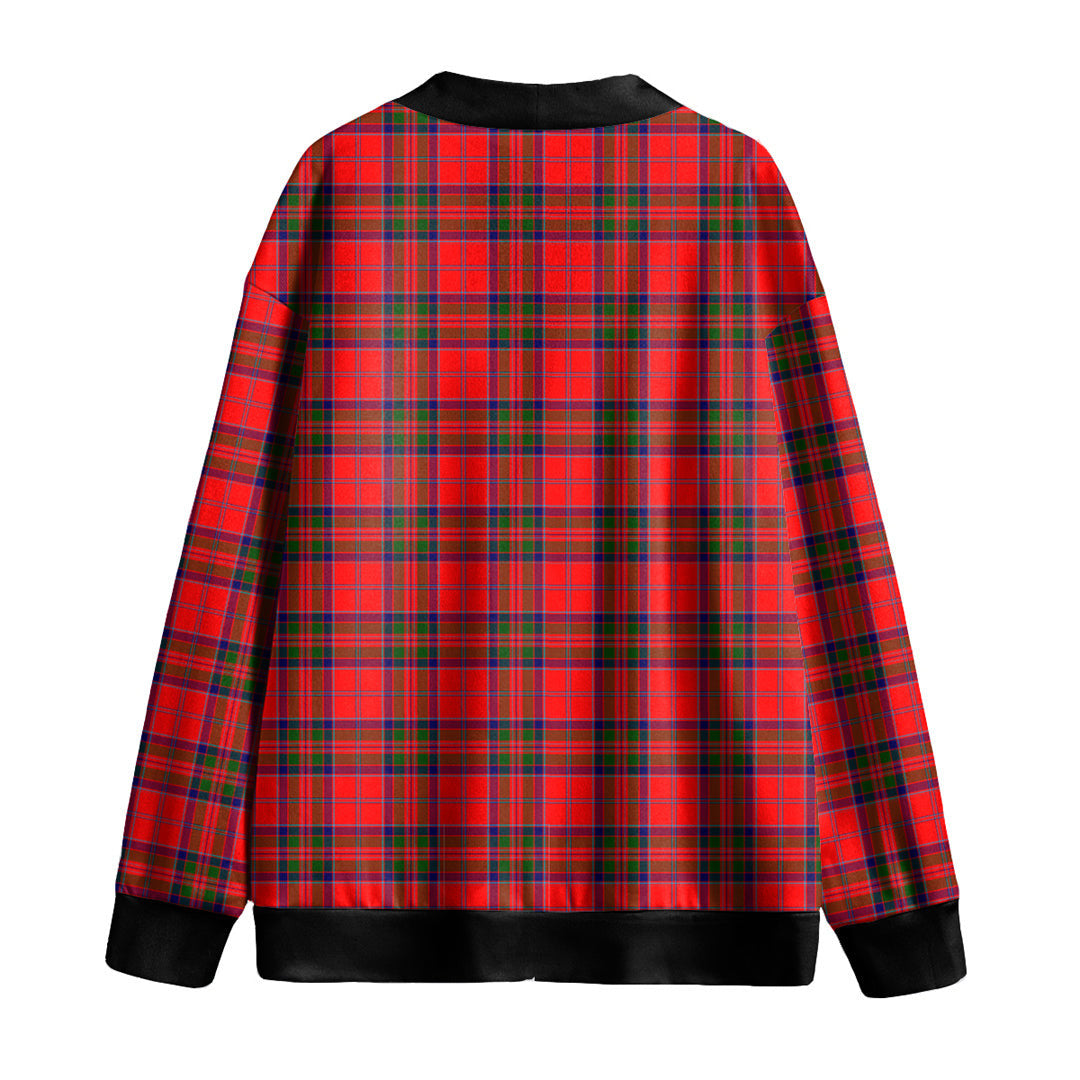 MacGillivray Modern Tartan Plaid Knitted Fleece Cardigan