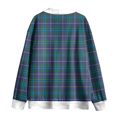 Douglas Modern Tartan Plaid Knitted Fleece Cardigan