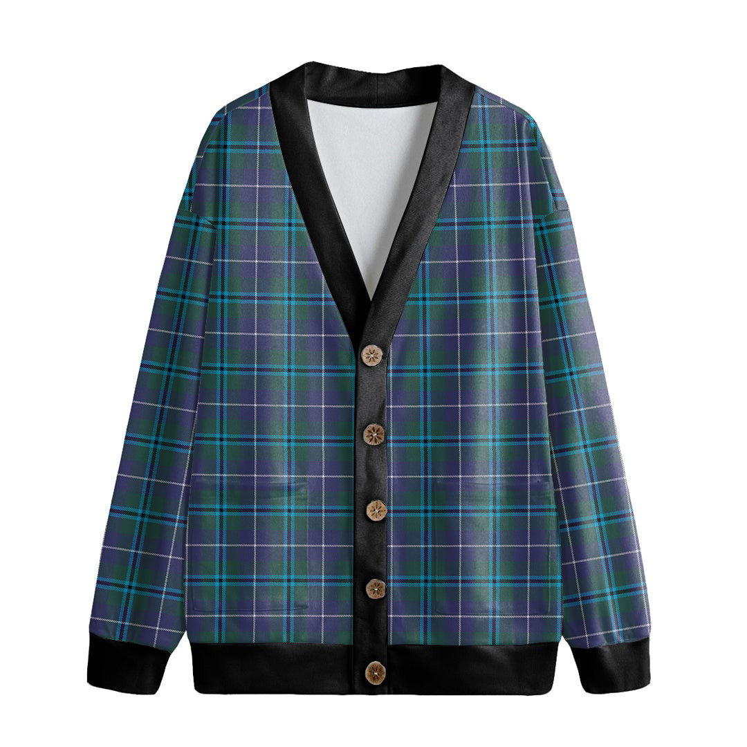 Douglas Modern Tartan Plaid Knitted Fleece Cardigan