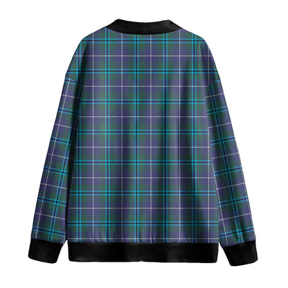 Douglas Modern Tartan Plaid Knitted Fleece Cardigan