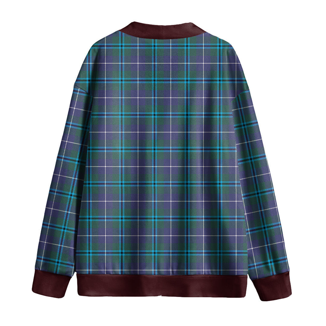 Douglas Modern Tartan Plaid Knitted Fleece Cardigan