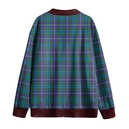 Douglas Modern Tartan Plaid Knitted Fleece Cardigan