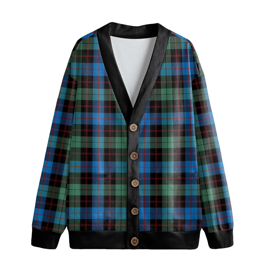 Guthrie Ancient Tartan Plaid Knitted Fleece Cardigan