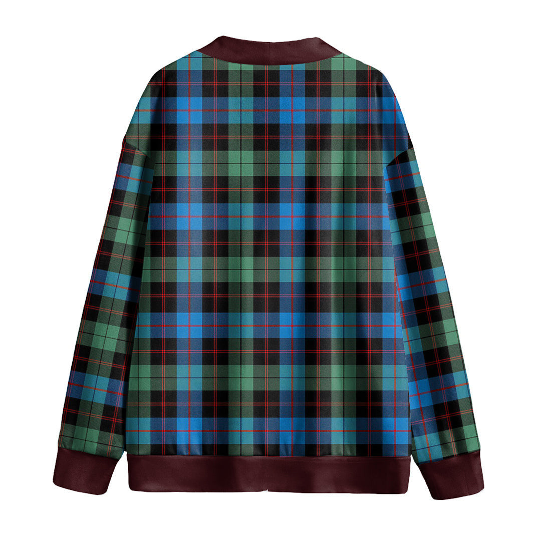 Guthrie Ancient Tartan Plaid Knitted Fleece Cardigan