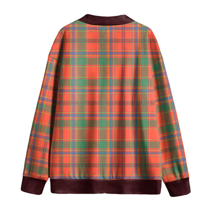 Munro Ancient Tartan Plaid Knitted Fleece Cardigan