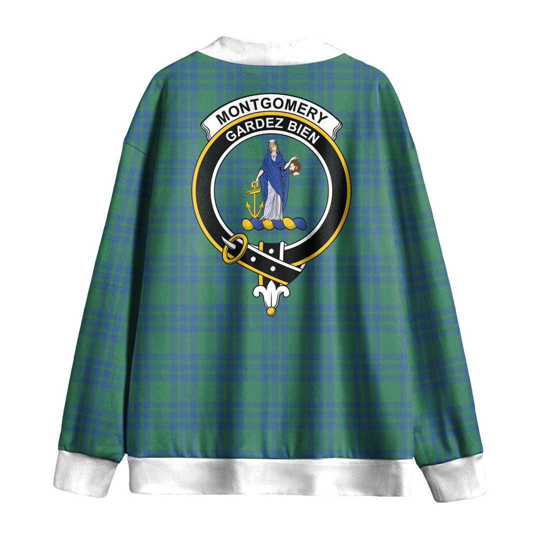 Montgomery Ancient Tartan Crest Knitted Fleece Cardigan