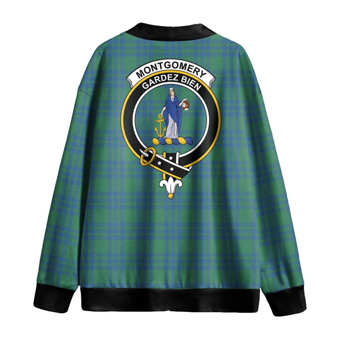 Montgomery Ancient Tartan Crest Knitted Fleece Cardigan