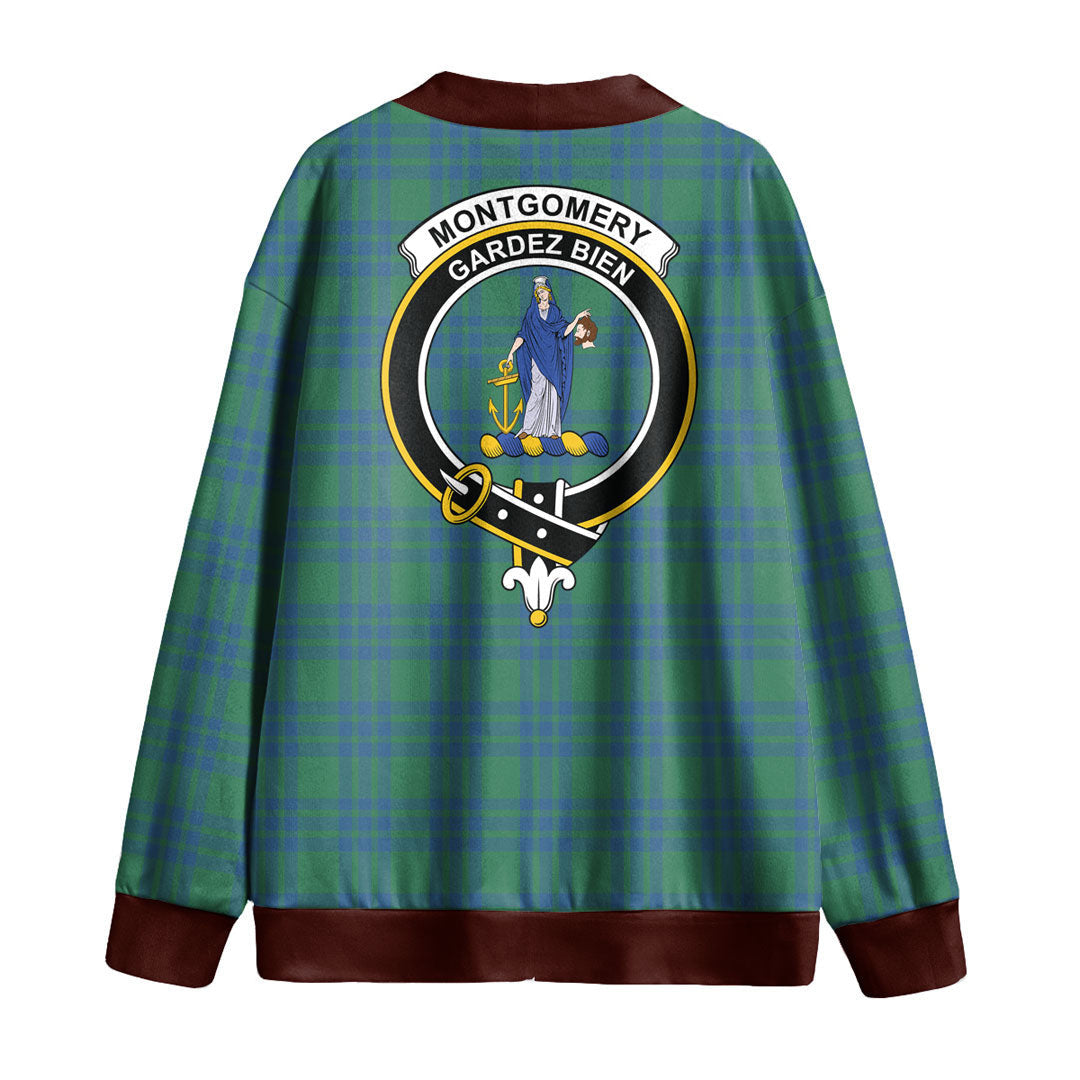 Montgomery Ancient Tartan Crest Knitted Fleece Cardigan