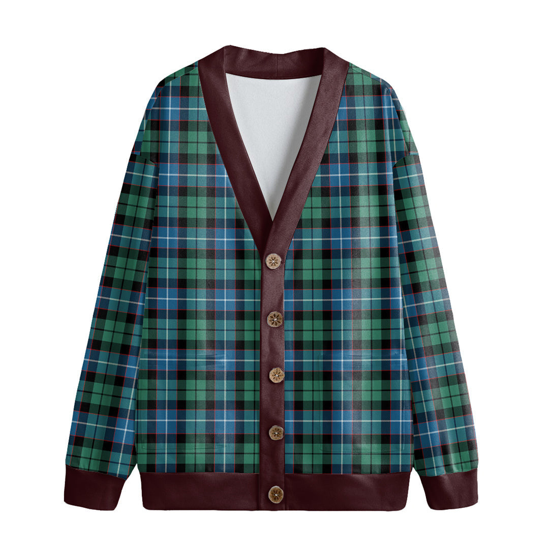 Galbraith Ancient Tartan Plaid Knitted Fleece Cardigan