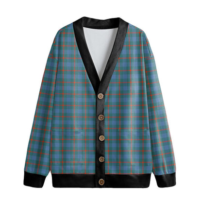 Agnew Ancient Tartan Plaid Knitted Fleece Cardigan