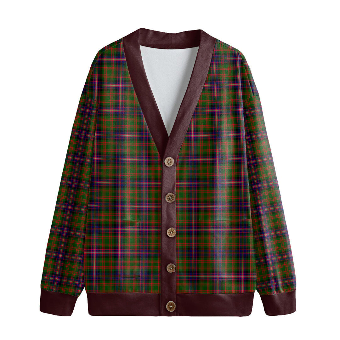 Cochrane Modern Tartan Plaid Knitted Fleece Cardigan