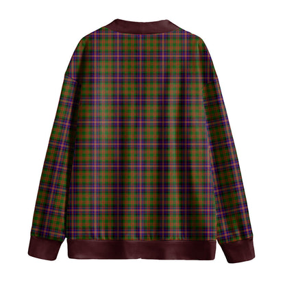 Cochrane Modern Tartan Plaid Knitted Fleece Cardigan