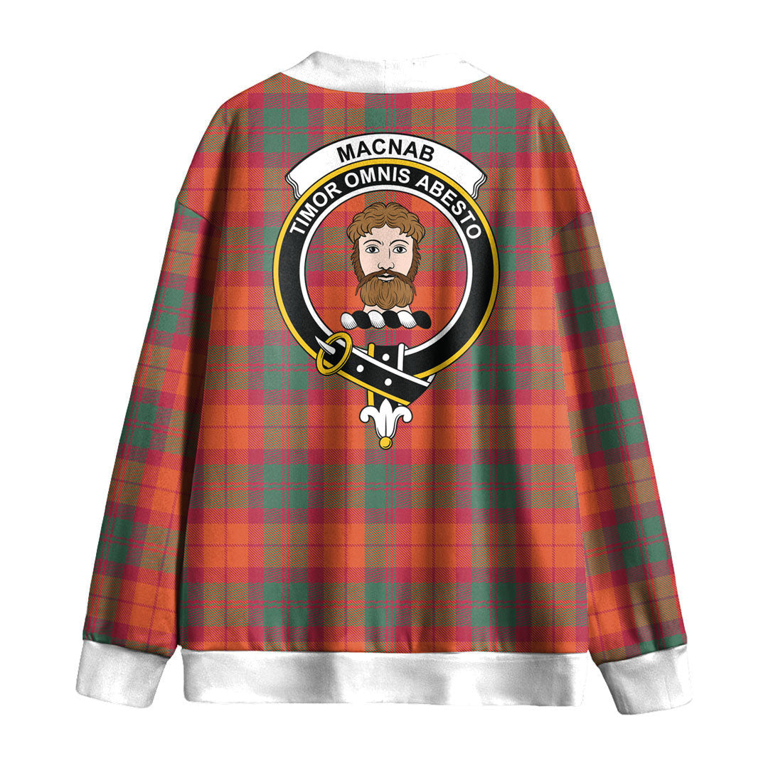 MacNab Ancient Tartan Crest Knitted Fleece Cardigan