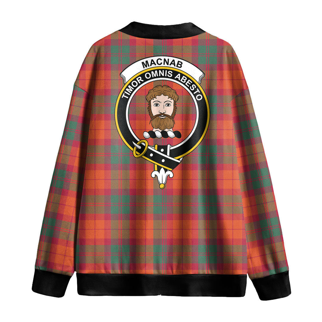 MacNab Ancient Tartan Crest Knitted Fleece Cardigan