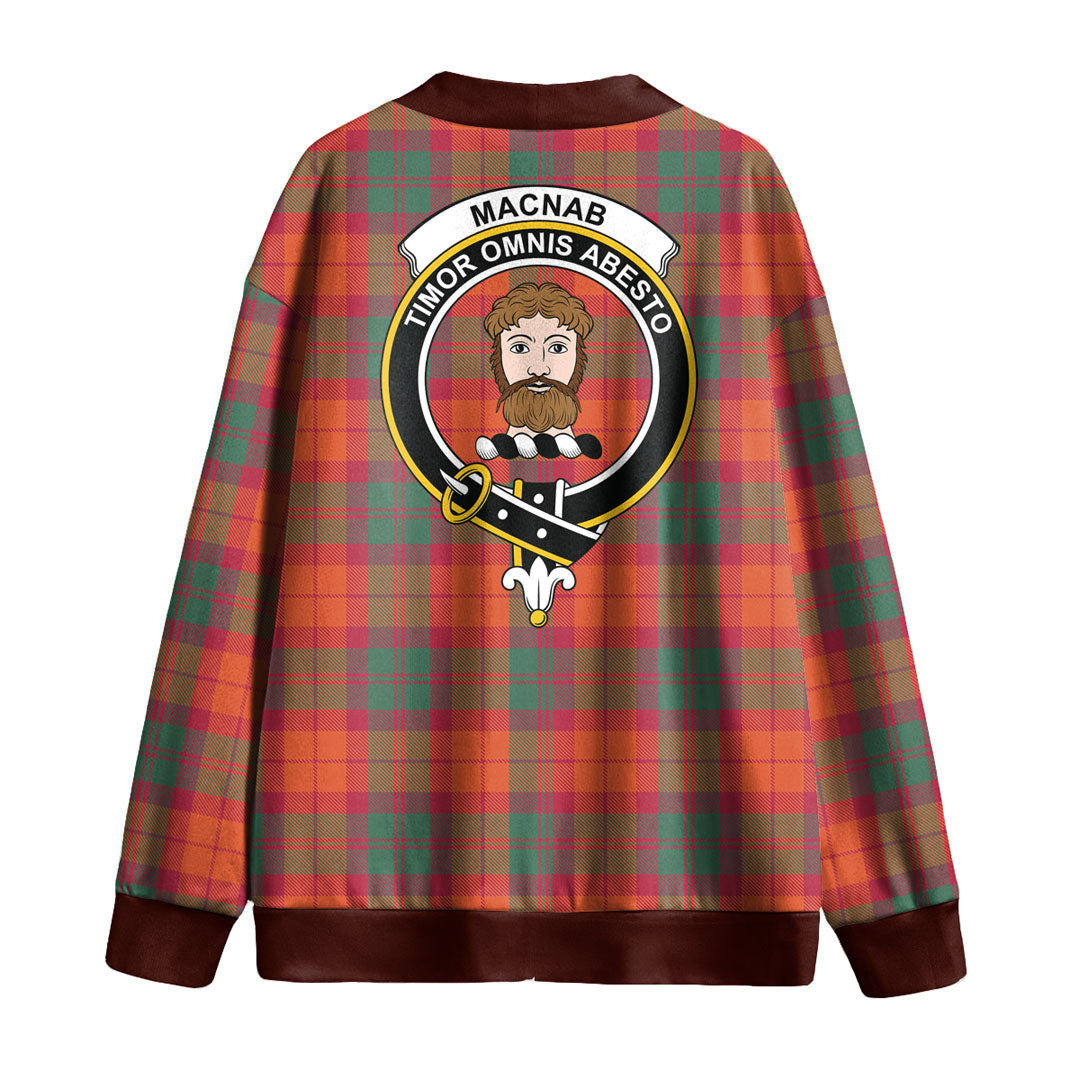 MacNab Ancient Tartan Crest Knitted Fleece Cardigan