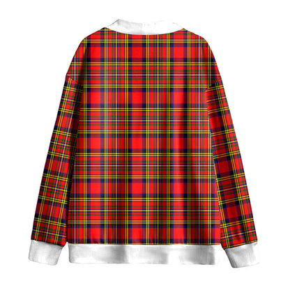 Hepburn Tartan Plaid Knitted Fleece Cardigan