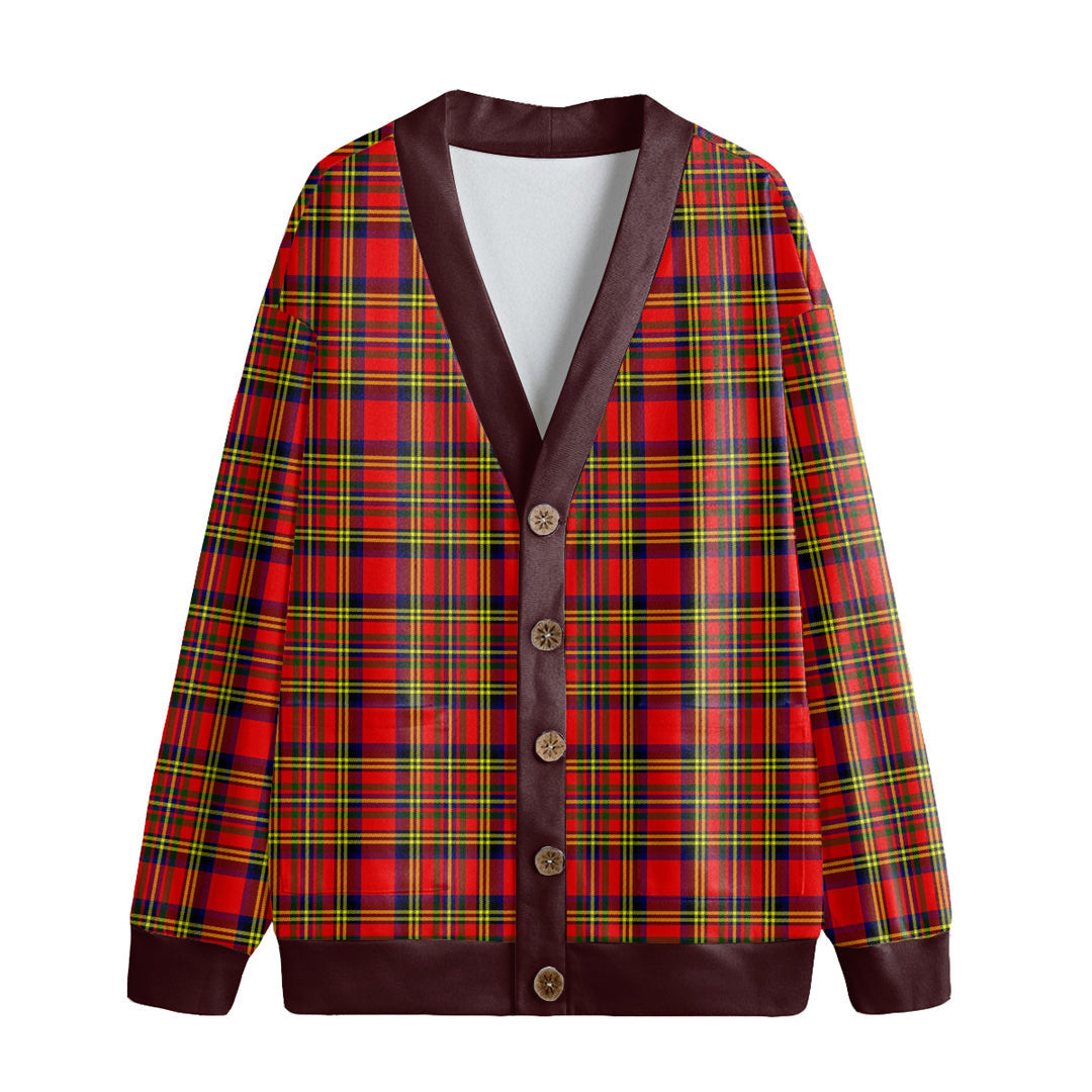 Hepburn Tartan Plaid Knitted Fleece Cardigan