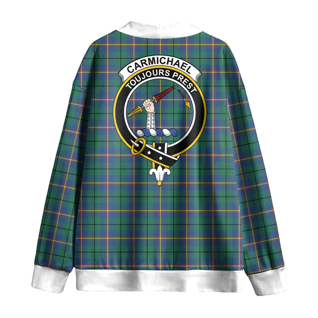 Carmichael Ancient Tartan Crest Knitted Fleece Cardigan