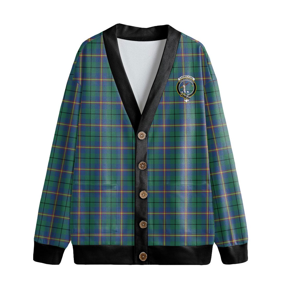 Carmichael Ancient Tartan Crest Knitted Fleece Cardigan