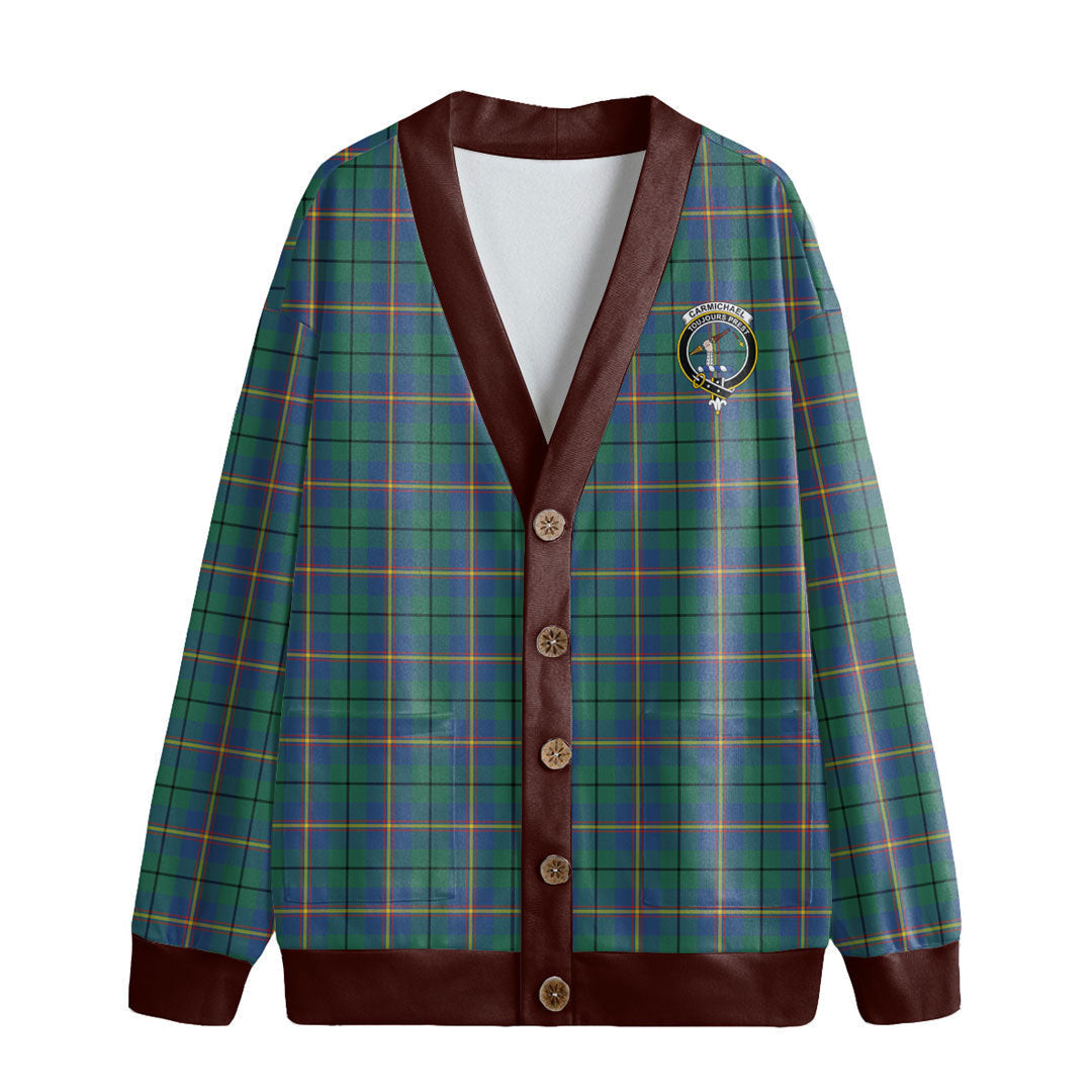 Carmichael Ancient Tartan Crest Knitted Fleece Cardigan