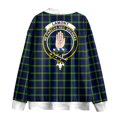 Lamont Modern Tartan Crest Knitted Fleece Cardigan