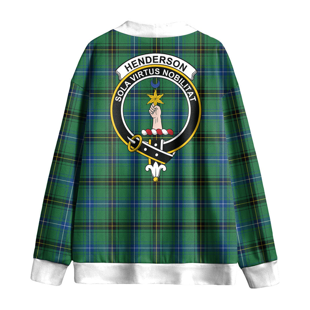 Henderson Ancient Tartan Crest Knitted Fleece Cardigan