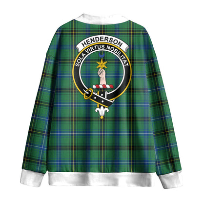 Henderson Ancient Tartan Crest Knitted Fleece Cardigan