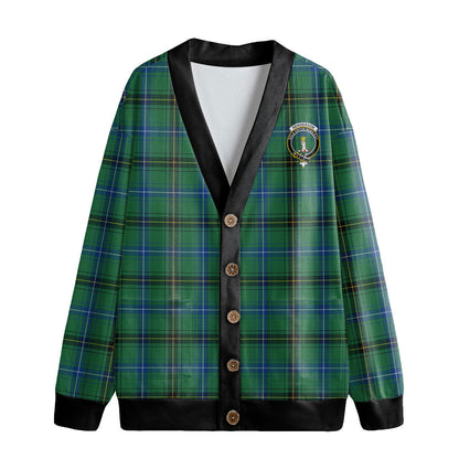 Henderson Ancient Tartan Crest Knitted Fleece Cardigan