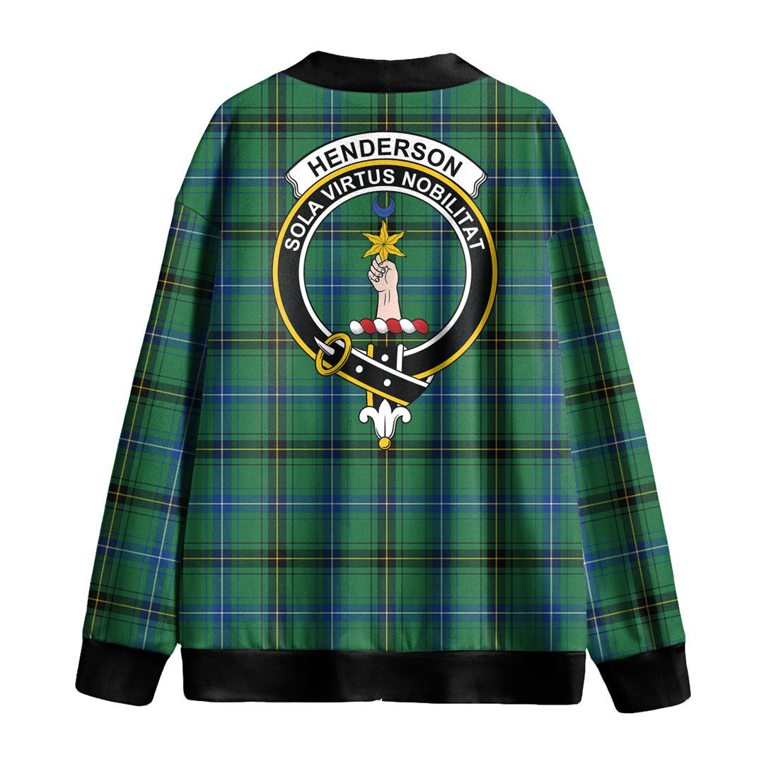 Henderson Ancient Tartan Crest Knitted Fleece Cardigan