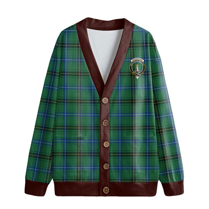 Henderson Ancient Tartan Crest Knitted Fleece Cardigan