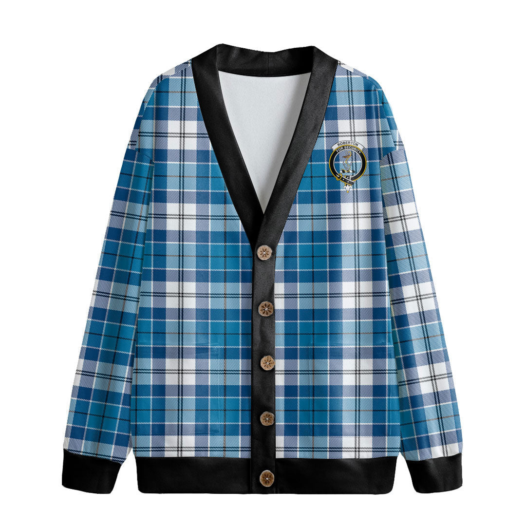 Roberton Tartan Crest Knitted Fleece Cardigan