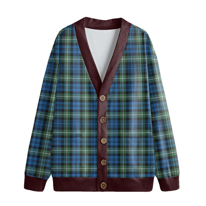 Lamont Ancient Tartan Plaid Knitted Fleece Cardigan